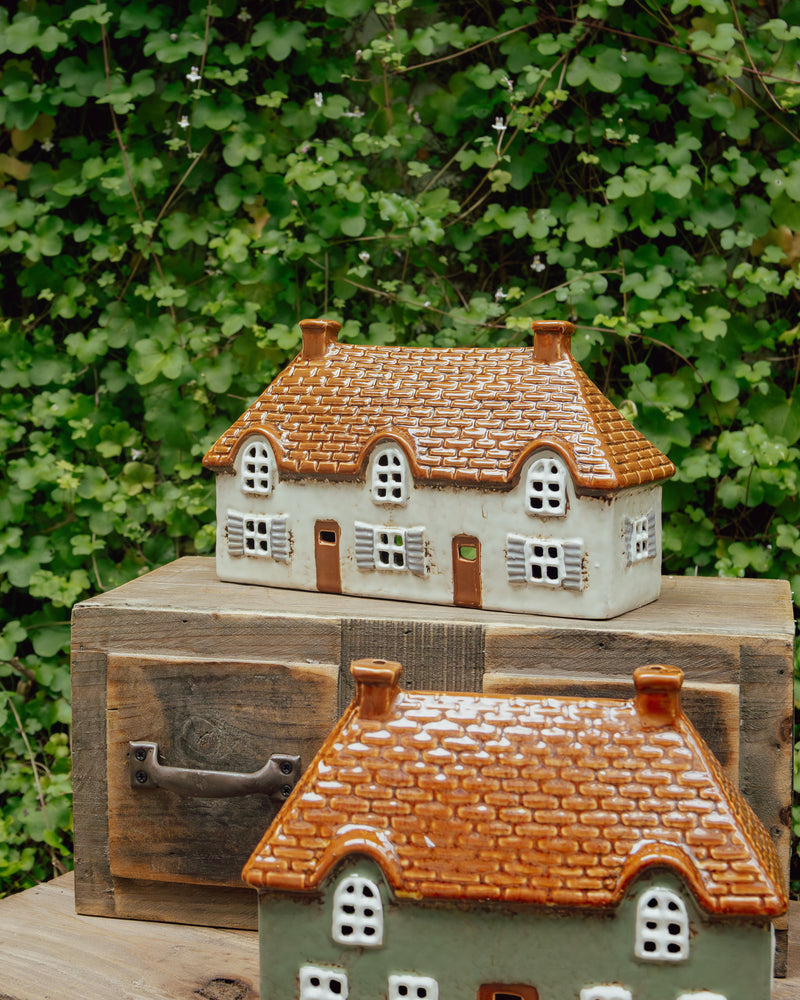 Cotswold Tea Light Cottage Ivory