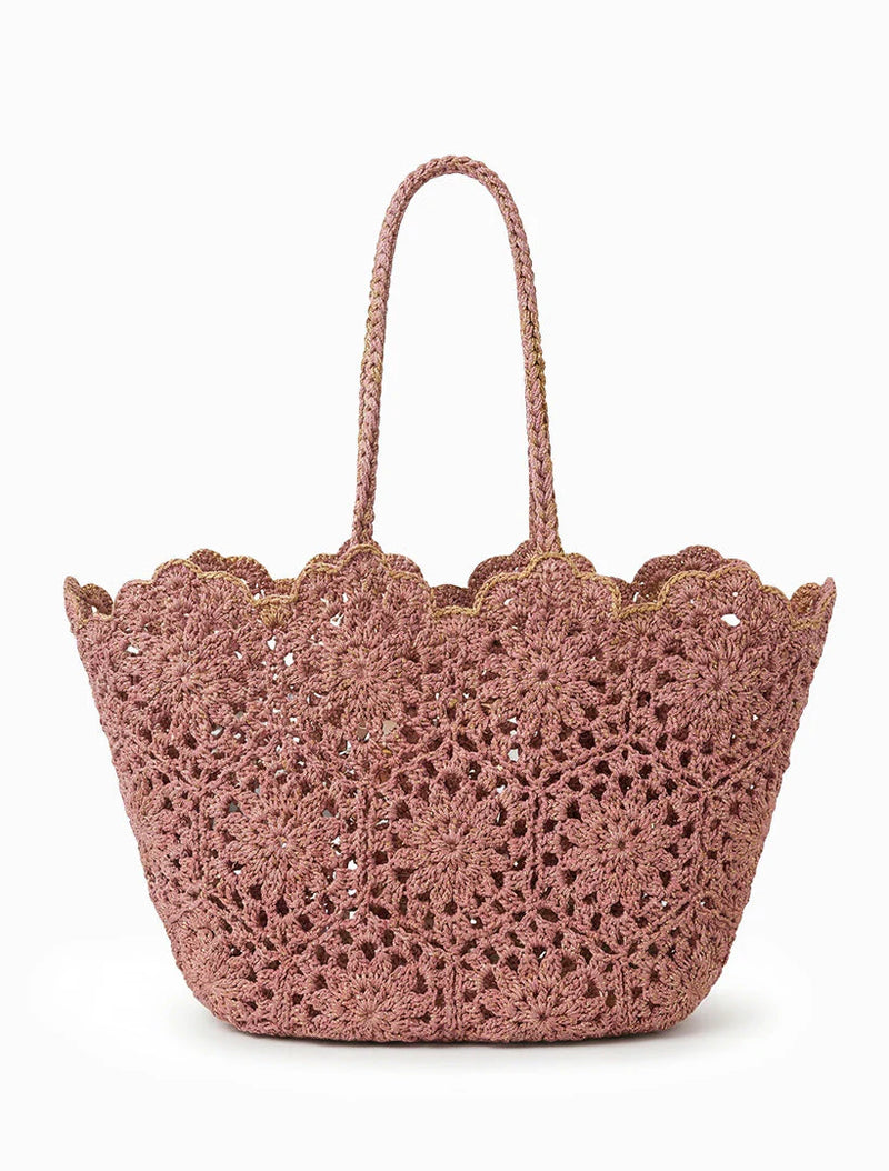 ZJOO Crochet Bag Pink